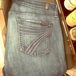 7 jeans, wide bottom👖
